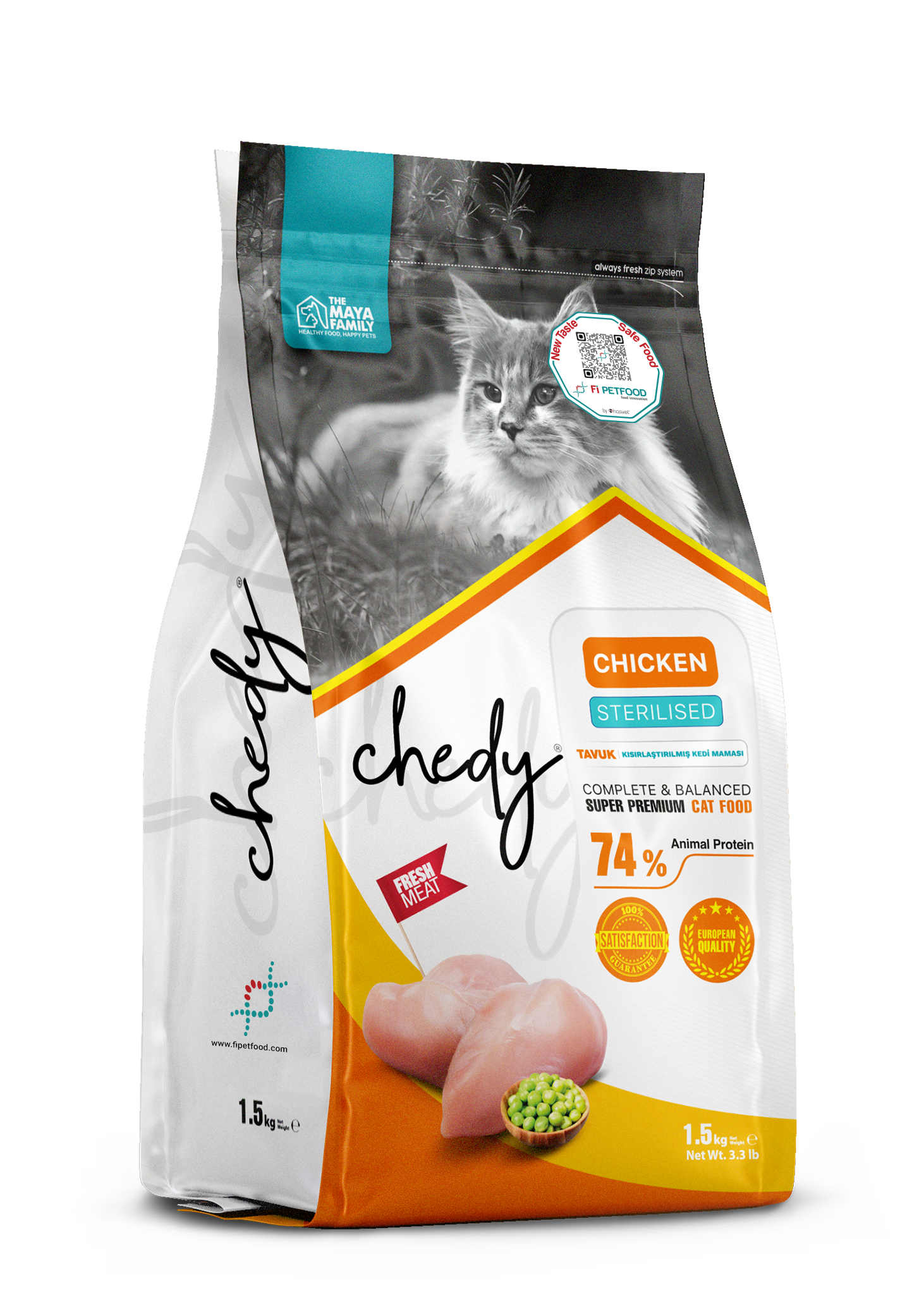 CHEDY KEDİ TAVUK KISIRLAŞTIRILMIŞ YETİŞKİN 